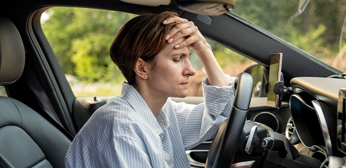 patient with headaches needing auto accident chiropractor in Allen